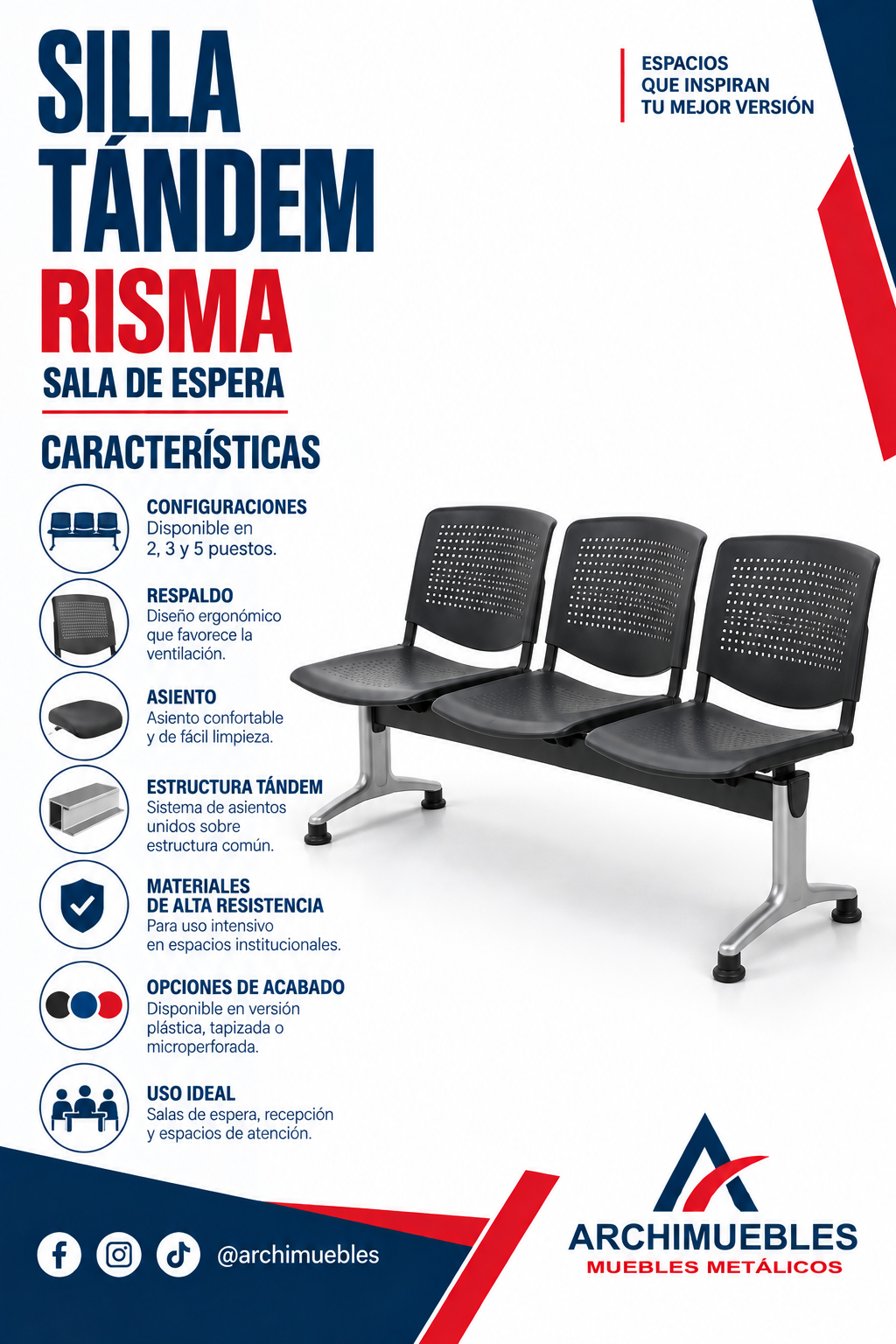 Ficha técnica de Tándem Risma Archimuebles